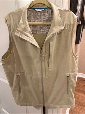 Tommy Bahama Beige Tropical Print Shirt Lining